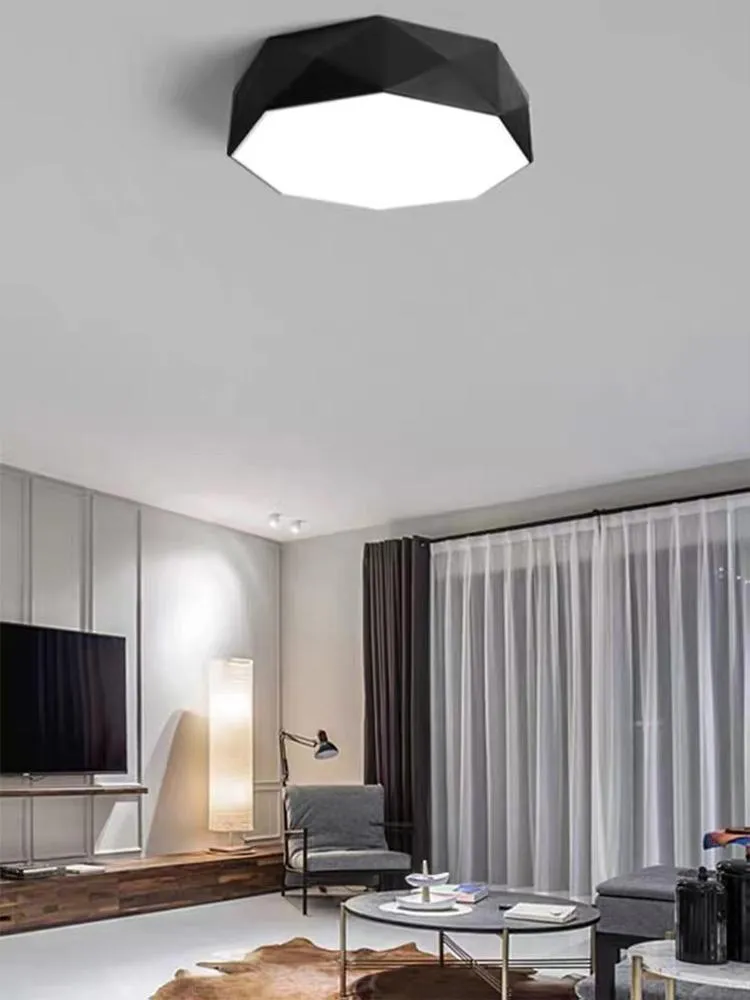 Luces de techo Lámpara de techo minimalista moderna Luz de dormitorio geométrica Sala de estar Personalidad creativa Estudio Balcón Restaurante Lámpara de pasillo