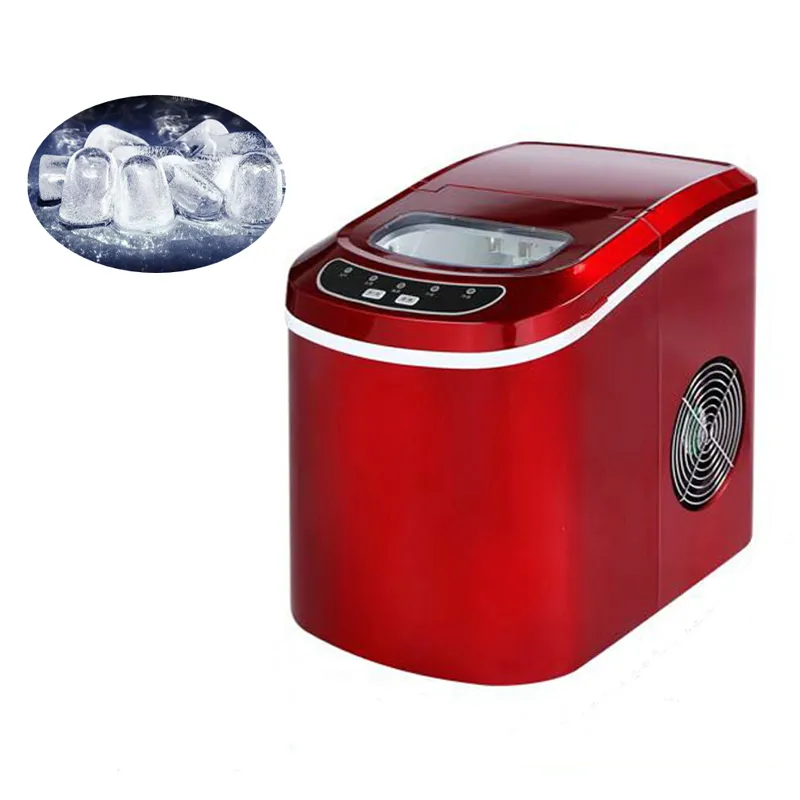 Máquina eléctrica de hielo de bala pequeña para verano, máquina automática de hielo para el hogar, para tienda de té de la leche