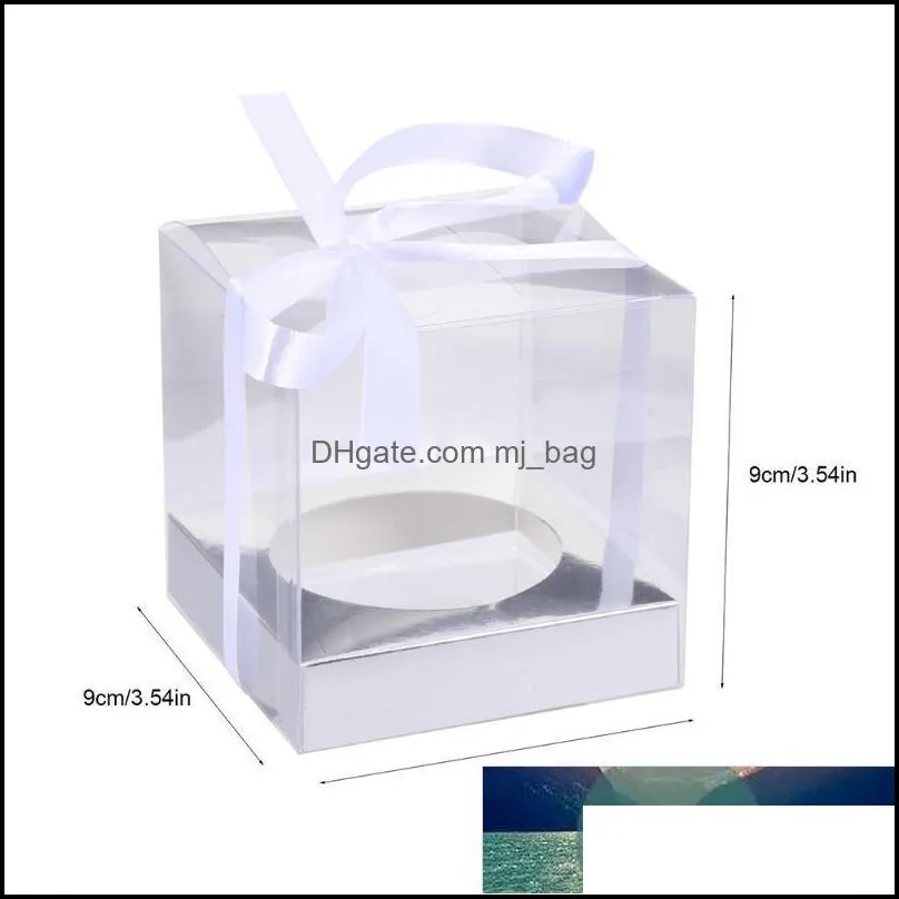 Pcs 1 Bag Folding Packaging Boxes Nougat Candy With Ribbon Environmental Protection Cake Box Gift Wrap