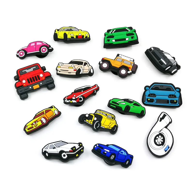MOQ 100pcs Vários carros acionam o desenho animado Croc jibz 2D Botões de adesivo de tama