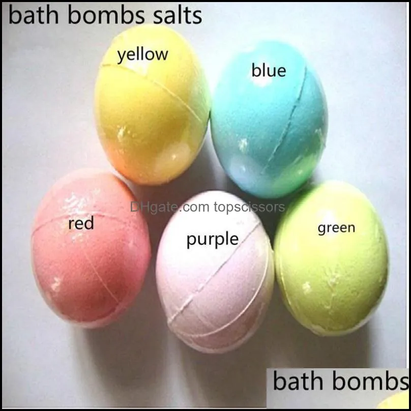 Health 10G Bath Salt Ball Random Color Natural Bubble Bomb Essential Oil Handmade Spa Salts Fizzy Jxw513 Drop Delivery 2021 Body Beauty 2H