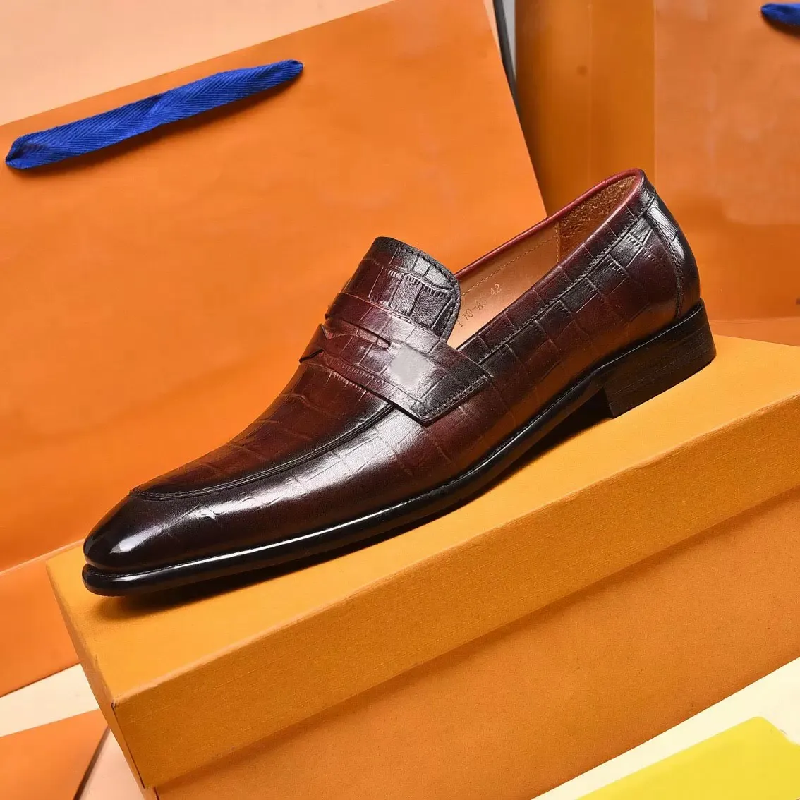 Designer Mens Genuine Leather Loafers For Men High End Brand For