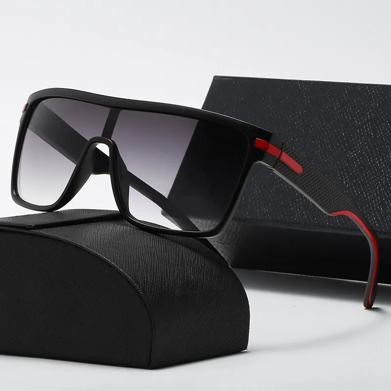 классические мужские солнцезащитные очки дизайнер квадратной оправы ПК черный синий мужские спортивные очки УФ защита глаз открытый пляжные очки