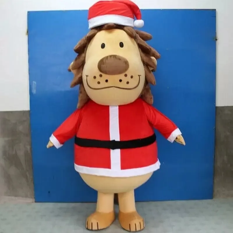 Costumes de mascotte de lion mignon de haute qualité Halloween robe de soirée fantaisie personnage de dessin animé carnaval de Noël publicité de Pâques tenue de costume de fête d'anniversaire