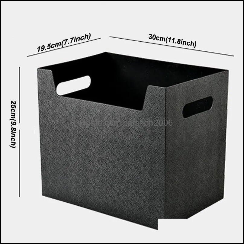 portable desktop simple storage box office multifunctional stationery storage box case pp plastic hand held storage box organizer