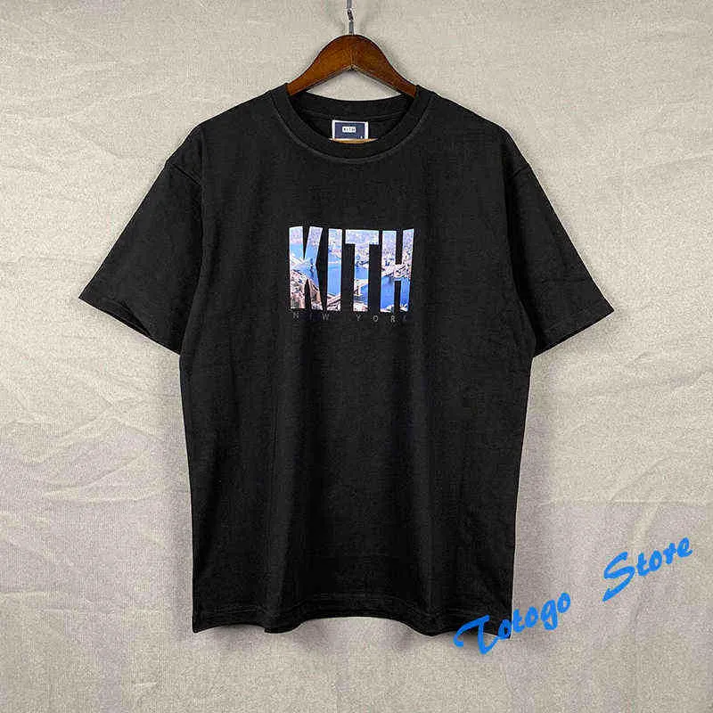 男性用デザイナーTシャツKITHダイヤモンド半袖ブラックTシャツファッション衣料ブランドラウンドネックスリムソーシャルスピリットガイハーフマン000015