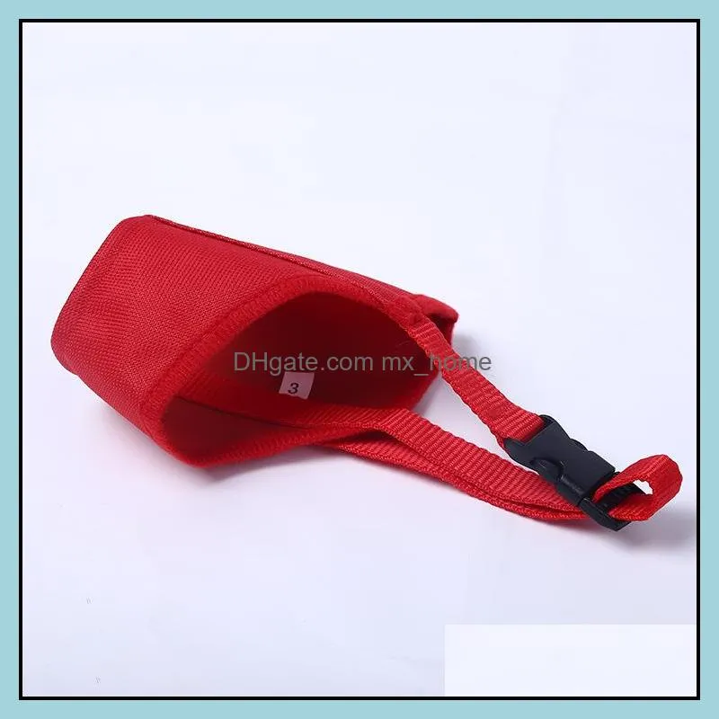 Pet dog muzzle Nylon pad with soft cloth lining 7 sizes for small and large dog wholesale free DHL