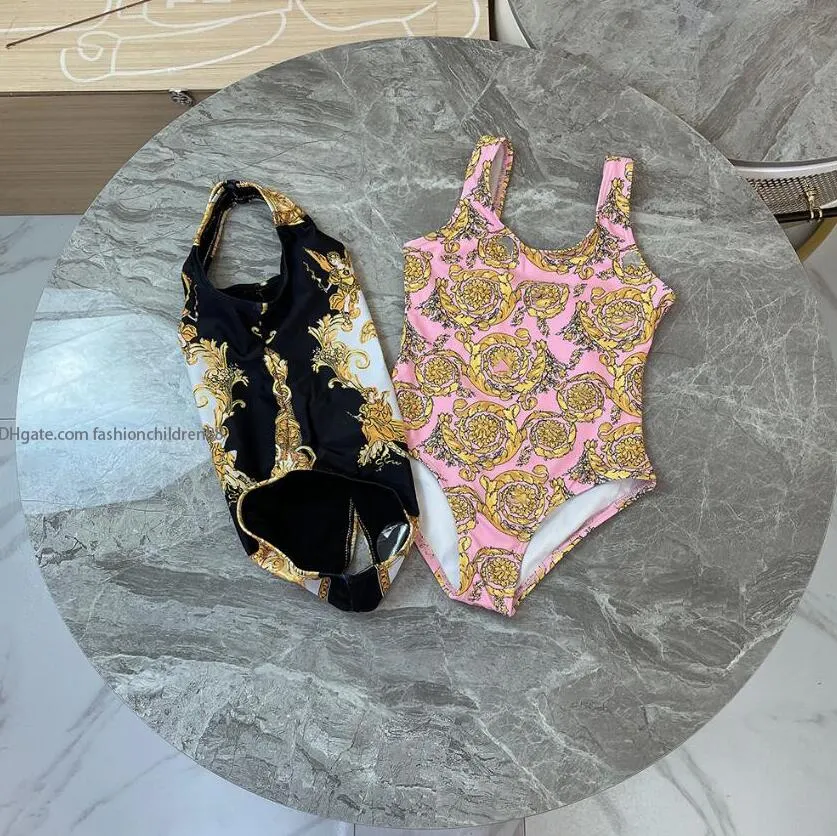 Children Swimwear Girls One-piece Swim Baby Girls Designer Clothes Cute Princess Swimsuit Kids Bikini Bathing Swimming Beachwear