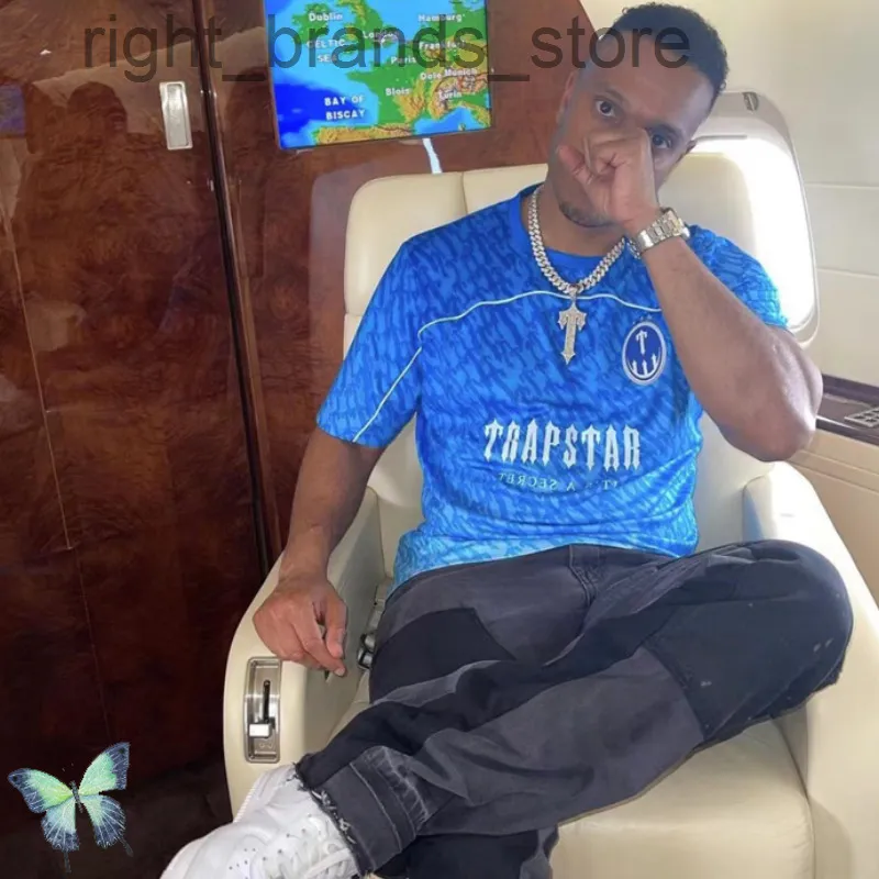 Blue trapstar t sales shirt