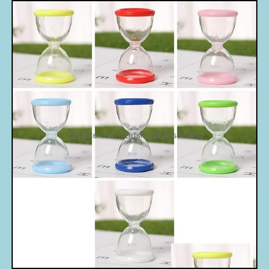 NEWCreative Plastic Wedding Candy Packaging Bottles Hourglass Shape Multi color Storage Transparent Box RRD12349