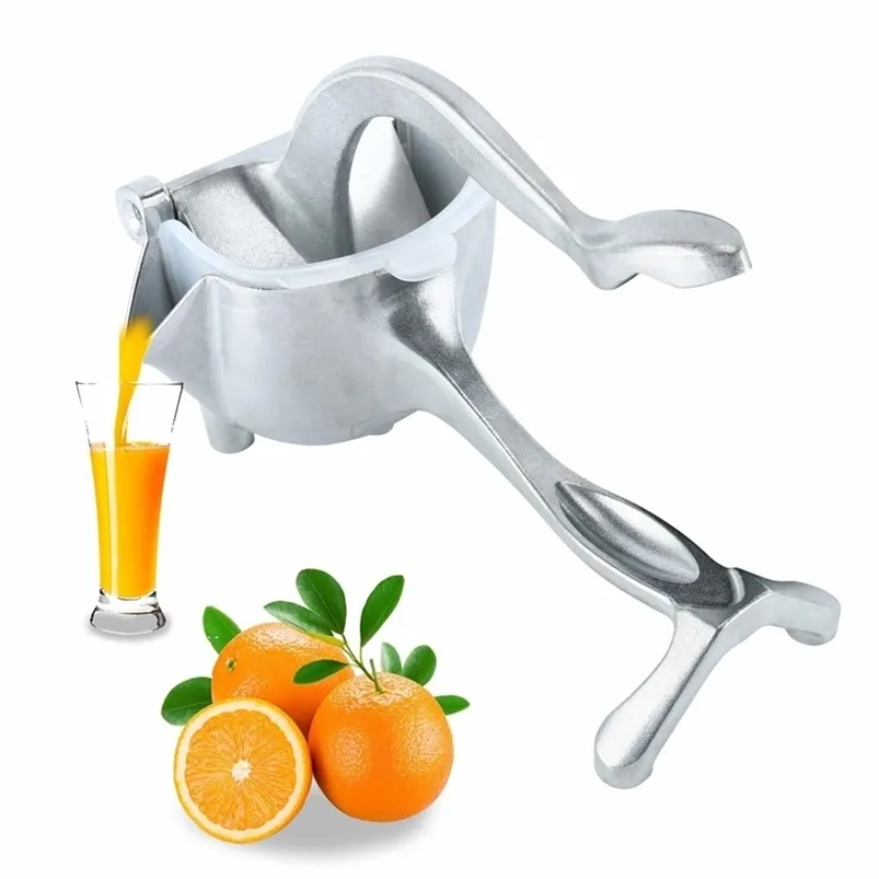 Handmatige fruit Juicer legering Lemon Squeezer Citrus Press Heavy Duty Hand Press Fruit Juicer Detachable Lime Squeezer 210319