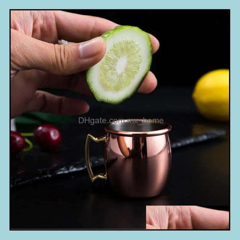 moscow mini glass shot mugs stainless steel cocktail cup moscow mule cup mini wine beer a small copper cup ysy320-l