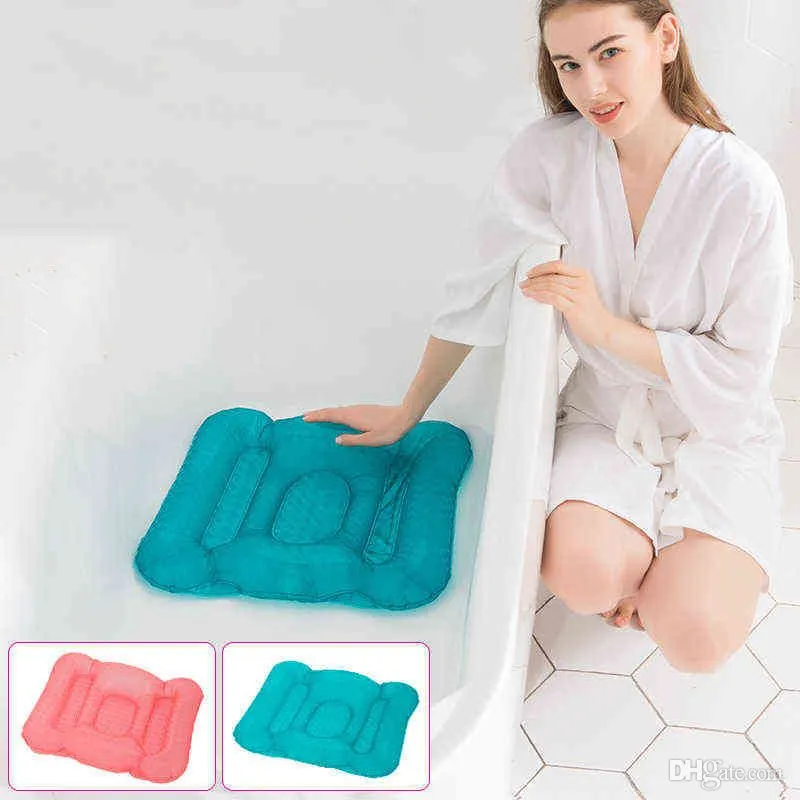 Inflatable Bath Accessory Set Spa Massage Cushion Multifunctional Chair Cushions Booster Seat Back Mat Pad Home Bathroom Tub Bathtub Pillows