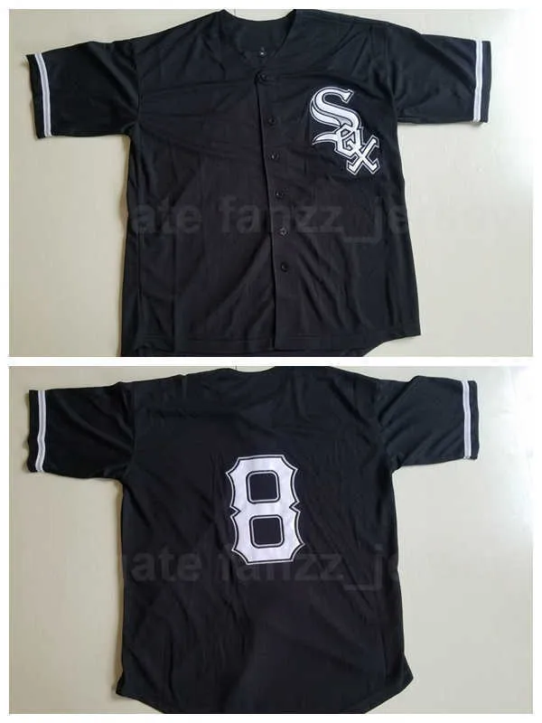 Men College 8 Bo Jackson Baseball Jersey Moive University Team Color Black Retro Brodery and Sewing Breattable Pure Cotton Top Quality On Sale