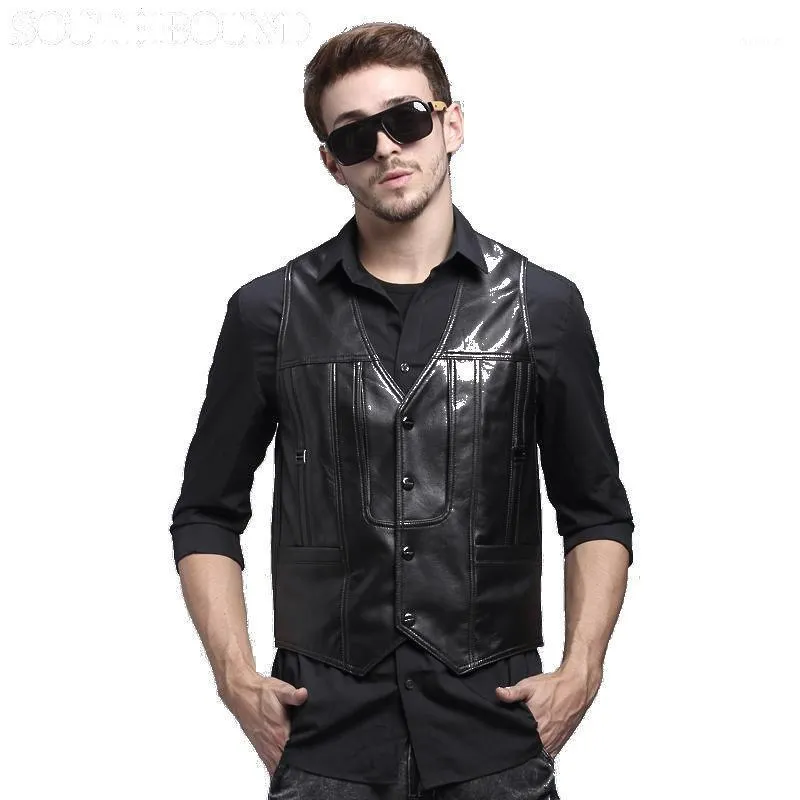 Skintan leather waistcoat hotsell