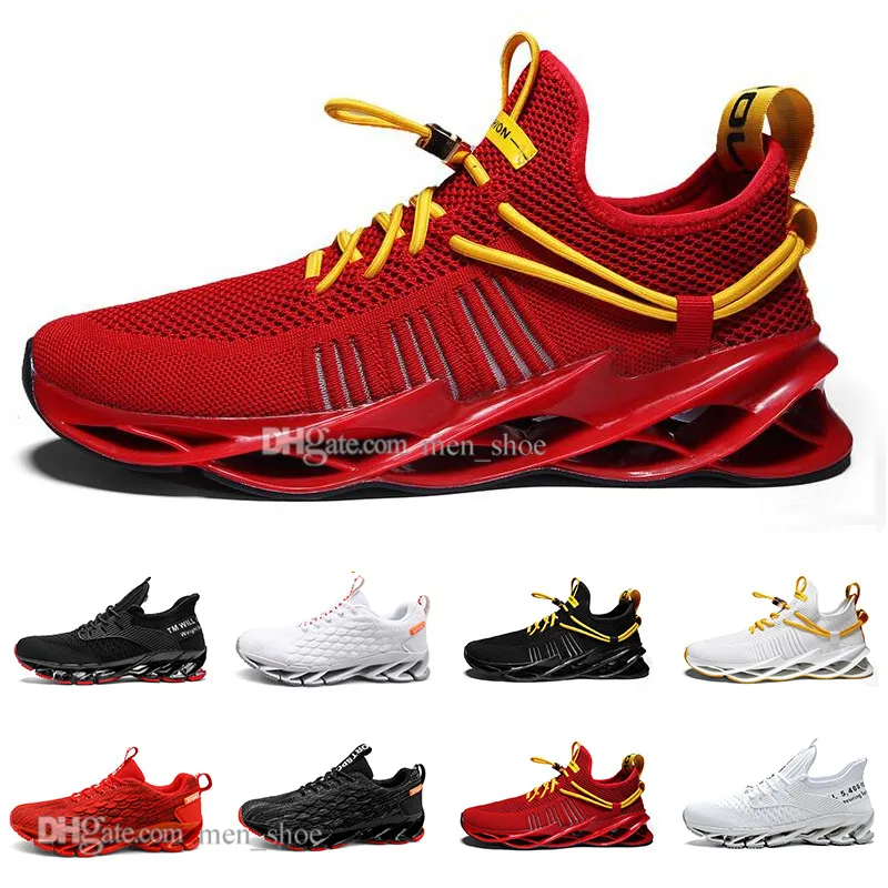 men running shoes black white fashion mens women trendy trainer sky-blue fire-red yellow breathable casual sports outdoor sneakers style #2001-8