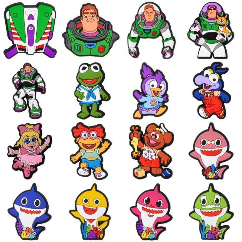 Wholesale pvc charms cartoon rubber Shoe babes Accessories buttons for kids Shoe Decoration