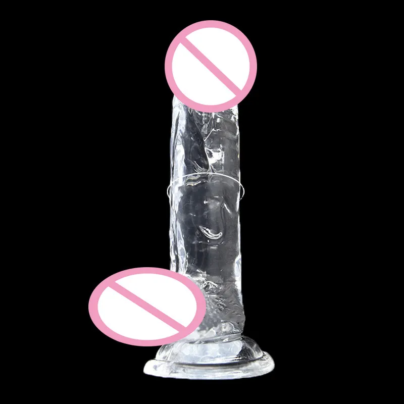 Massage gros gode 3 tailles translucide gelée douce réaliste faux bite pénis Plug Anal godes jouets sexuels pour femme hommes jouets pour adultes 18