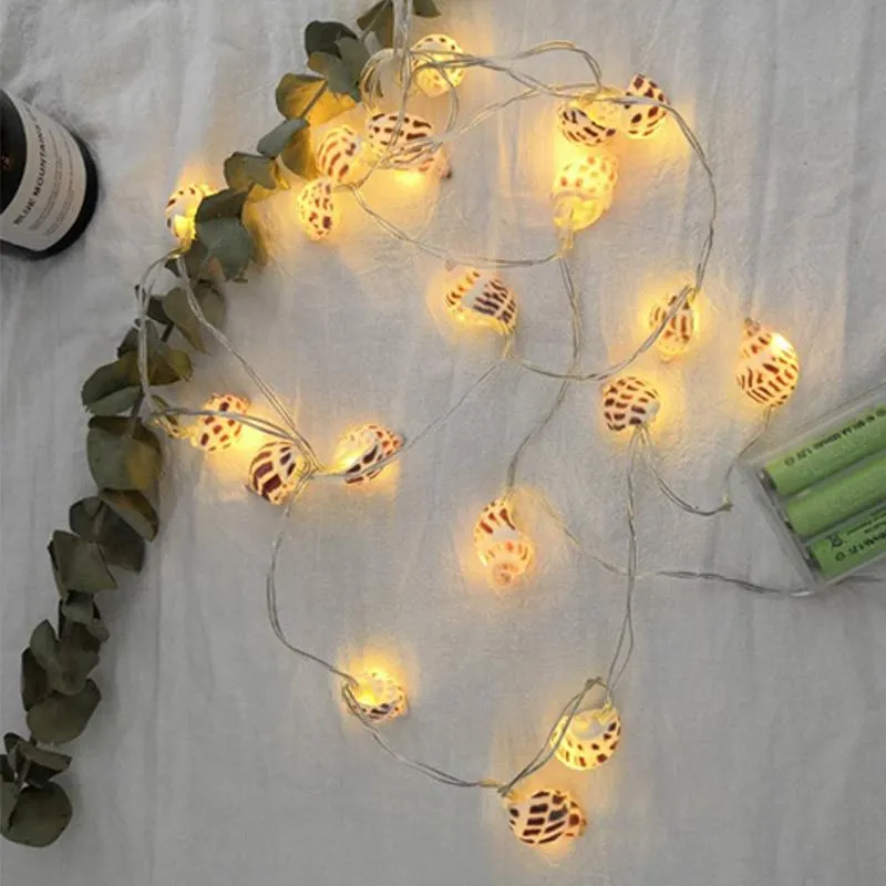 Strängar marinskal strängbelysning havstjärna uteplats ljus för festival semester party hemgatan girland barn rum dekorled ledd ledad