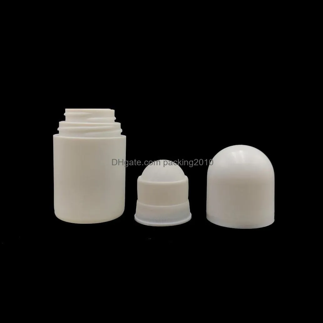 30ml Plastic Roll On Bottles White Empty Roller Bottle 30cc Rol-on Ball Bottle Deodorant Perfume Lotion Light Container