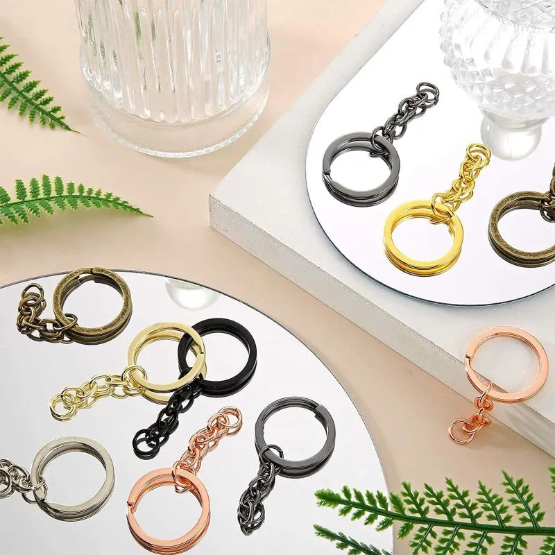 Клавки 2500peeces Keyring Key Rings Rings Blanks Chains выводы для ключей