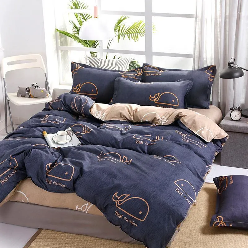 Bedding Sets 1 Printed Solid Home Set 4pcs High Quality Lovely Pattern With Star Tree Flower