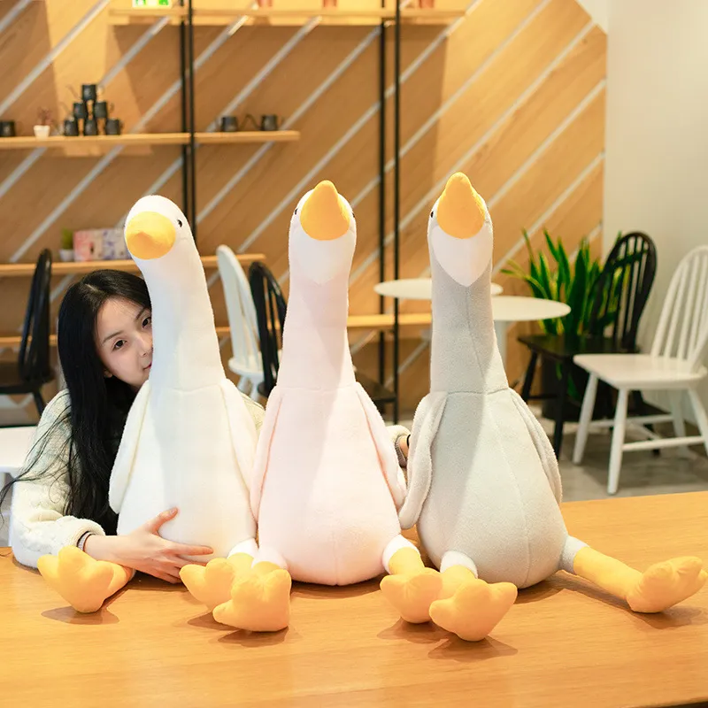 Bonito fofo pato pelúcia brinquedo animal goose boneca moda simulação pelúcia cisne crianças presente de aniversário