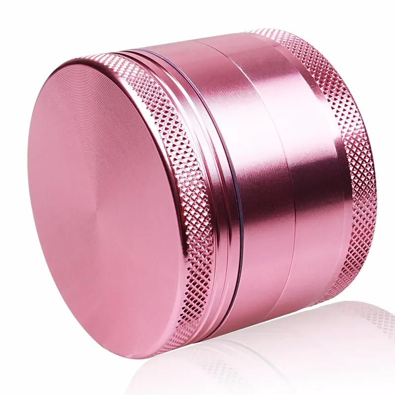 Pink Color Girl Love 4levels Aluminium Herb Grinder Tobacco Smoke Portable 50mm for Hookah Shisha Glass Pipe Water Pipe