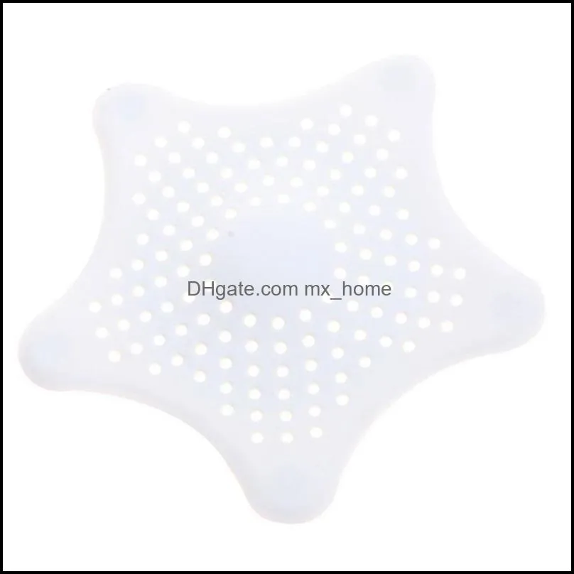 Creative Kitchen Bathroom Sea Star Sucker Sink Floor Drain Strainer Stopper Anti-clogged Sewer Outfall Hair Filter