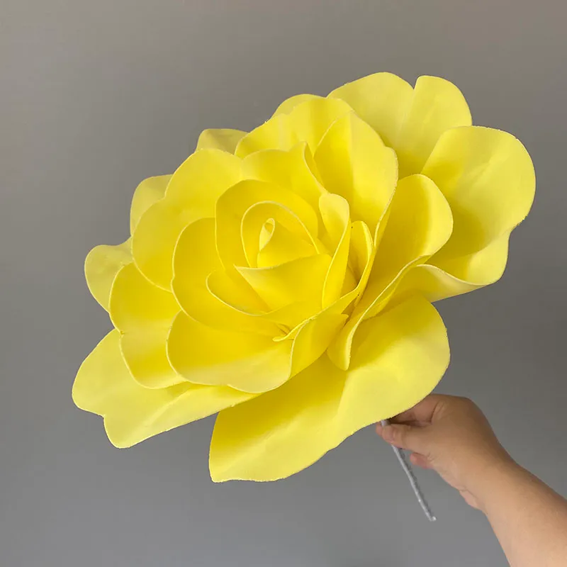 80cm Giant Artificial Flower Rose With Flower Stem Base Foam Artificial  Flowers For Decoration Wedding Background Wall Stage Hotel Mall Decoration  From Happinessker88, $15.19