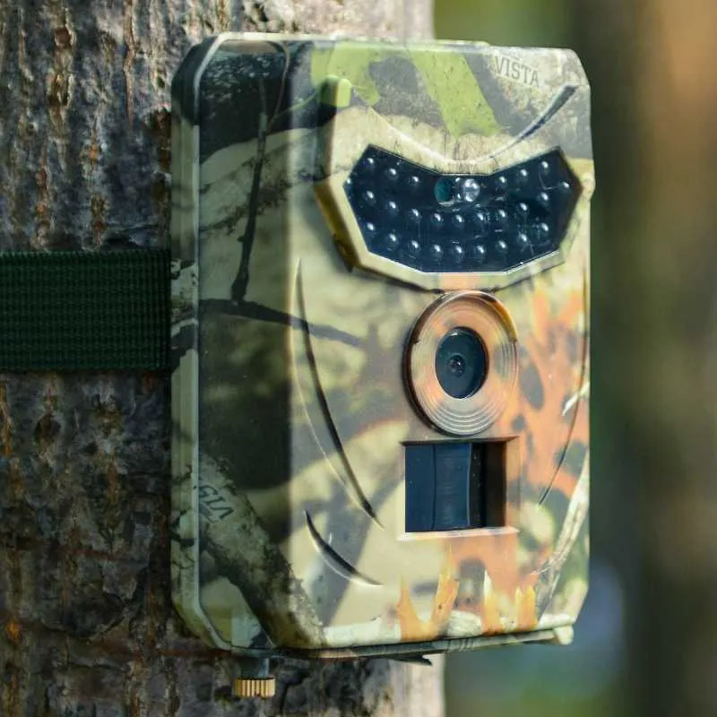 Caméras de chasse Caméra de sentier extérieure 12MP Détecteur d'animaux sauvages HD Surveillance étanche Caméra infrarouge Vision nocturne Po TrapHuntingHunting