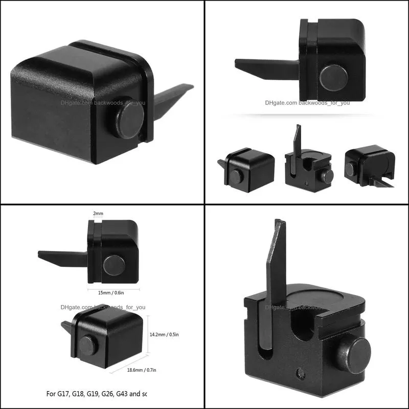 tactical adjustment aluminium alloy automatic selector switch for glock/17/18/19/ sear and slide modification required