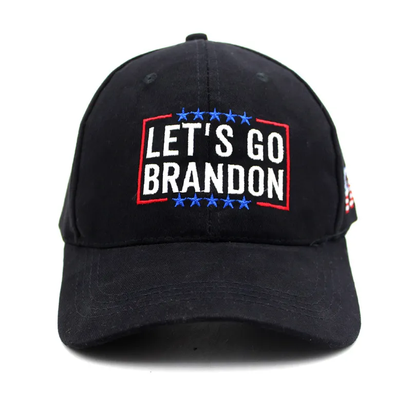 قبعات بايدن الجديدة دعونا نذهب براندون المطرزة قبعة بيسبول الرجال والقطن النسائي القطن بلغت ذروتها