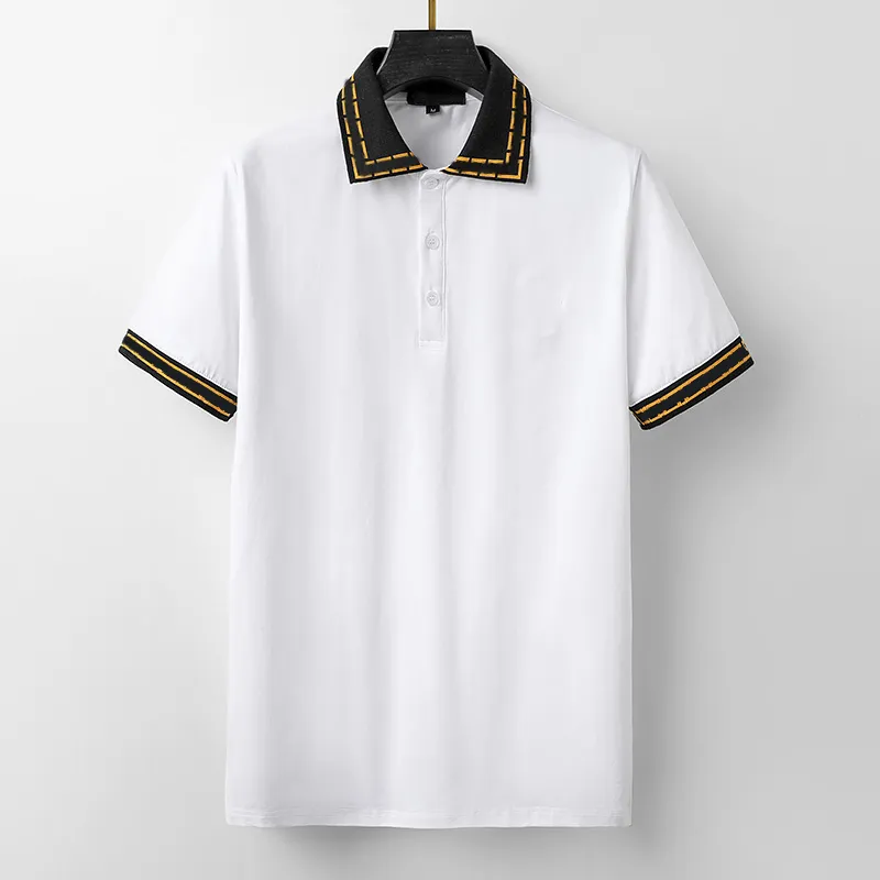 2022 مصمم القمصان الفاخرة للرجال Polos Summer قميص قصير الأكمام قميص القطن عالي الجودة من القميص للملابس الرياضية للركض حجم الملابس S-XXXXL