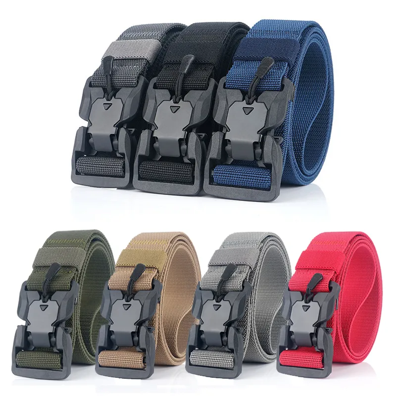 Tactische riem Officiële echte Quick Release Magnetische gesp-riem Zachte echte nylon sportaccessoires