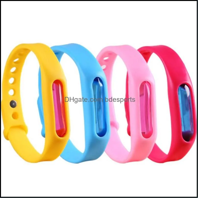 Kid Mosquitoes Repellent Bracelet Silicone Wristband anti-mosquito Plant  Oil Capsule Mosquito Repellent Band Pest control