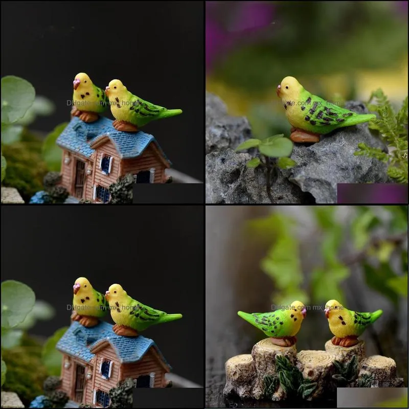 decorative parrot diy bird doll ornament moss micro landscape decoration fairy garden terrarium accessories material cartoon kid`s