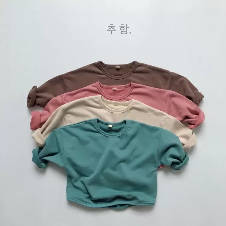 Koreanischen Stil INS Kleine Jungen Mädchen Sweatshirts Hoodies Frühling Herbst Kinder Bounty Kleidung Sweatershirts Blank