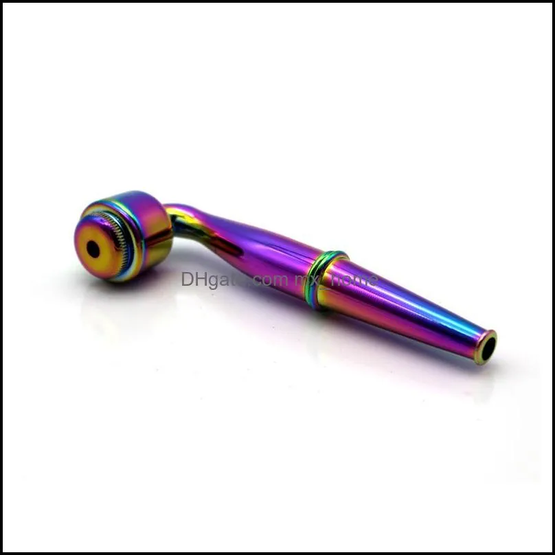 brand new smoking accessories metal alloy smoking herb pipe 95mm metal bowl pipe detachable tobacco pipe smoking tobacco pipes vt0181