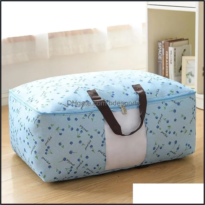 Quilt Non Woven Storage Bags Foldable Clothes Blanket Quilts Sweater Organizer M/L/XL Quilt Bag Holder 87 G2