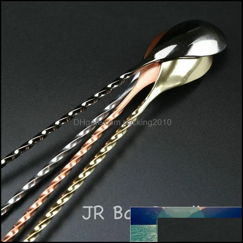 Stainless Steel Trident Bar Spoon Cocktail Mixing Spoon with Fork Mixer Bar Stirring Mixing 30cm/40cm/50cm