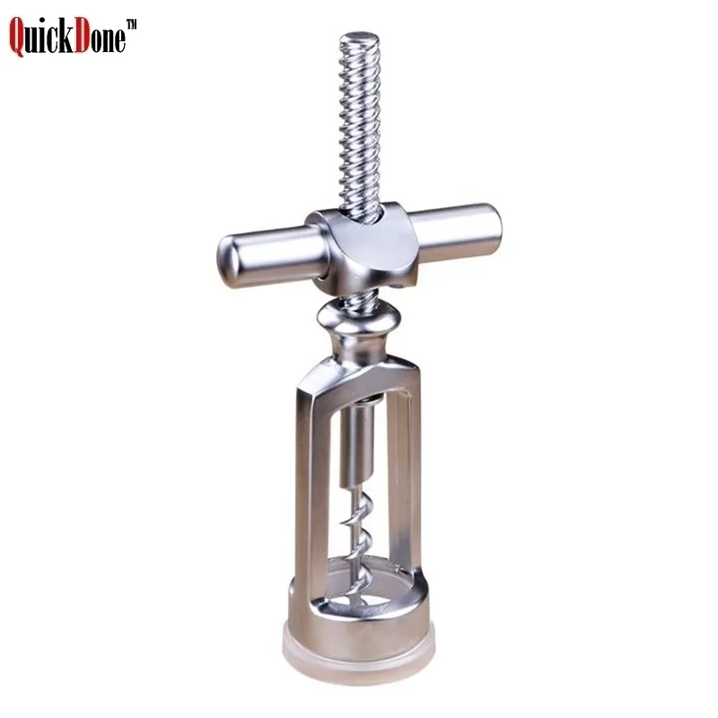 Quickdone Professional Wine Bottle Cap Opener Zink Alloy Champagne Screw Corkscrew AKC5295 Y200405