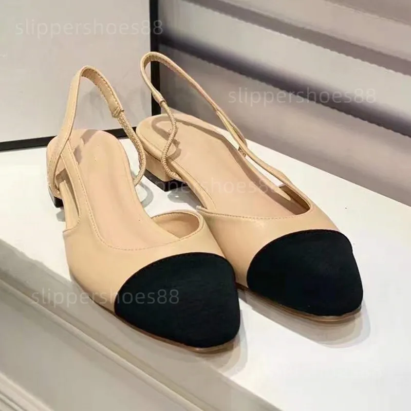 Chaussures Designer femme sandales Espadrilles Slingbacks Ballet Flats Chunky Talon Beige Black Classic Sandale Espadrille Calfs en peau d'agneau Sandale Sandale