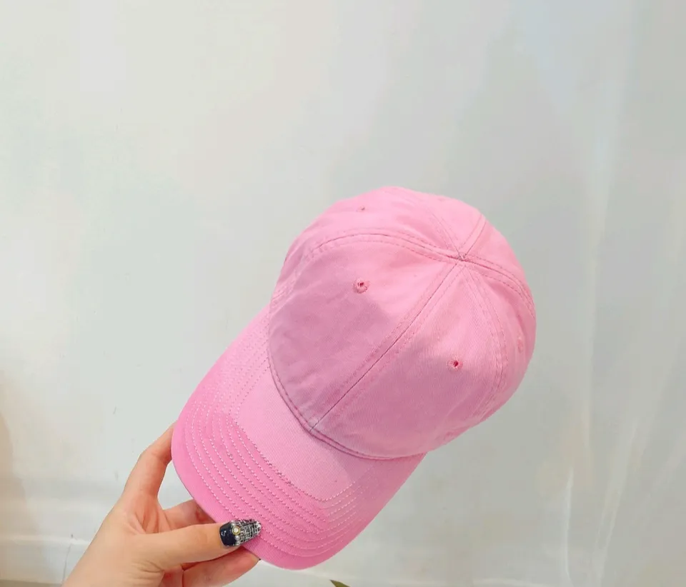 Pink Plain Adjustable Baseball Caps Ladies Baseball Cap Adjustable