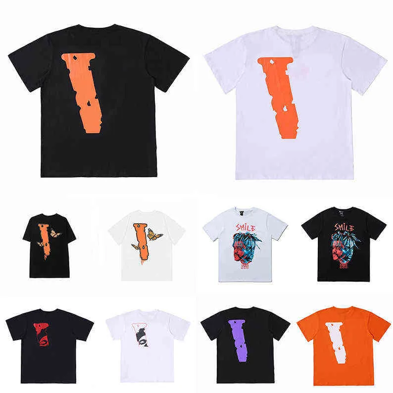 Lazer mais novo Mens Womens Designers Camisetas Soltas Tees Marcas de Moda Tops Homem Casual Vlones Camisa Luxurys Roupas Polos Shorts Manga Roupas V