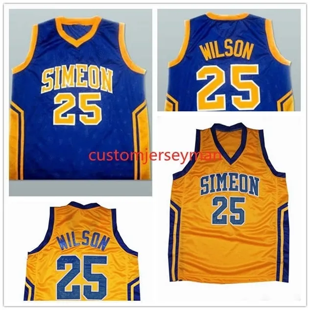 NC01 Basketballtrikot#25 Ben Wilson Simeon High School Basketball Trikots Herren generiert maßgeschneiderte Größe S-5xl