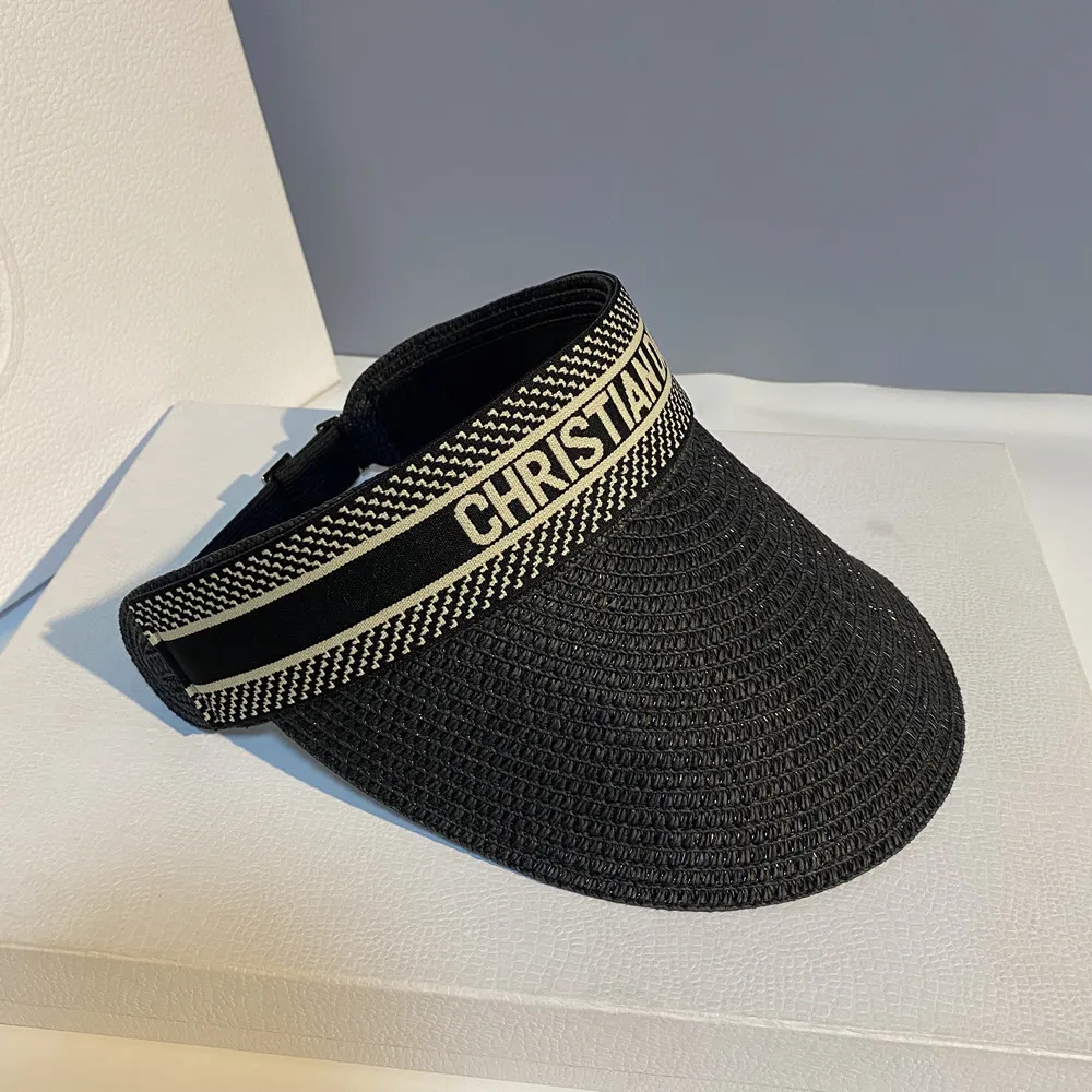 Visor Christian Dior Summer Hat New Dior Visor DiorClub V1U Black
