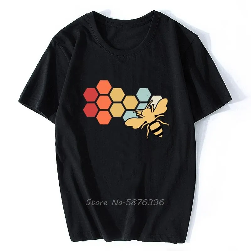 Мужские футболки винтажные пчеловодные пчеловодные пчеловодные медовые пчела черная футболка мужская хлопковая o-образная футболка хип-хоп