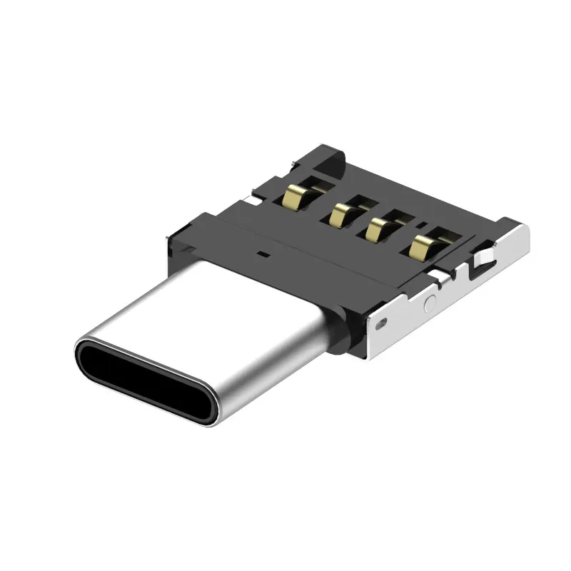 Mini Type C OTG-adapters Smart Telefoongegevens naar USB-flits USB naar Type C OTG Connector Converter Plug-adapter