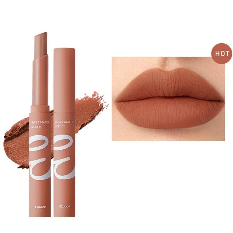 Lip Gloss de 12 colores Copa antiadherente Velvet Matte Lipstick Lipstick de larga duración